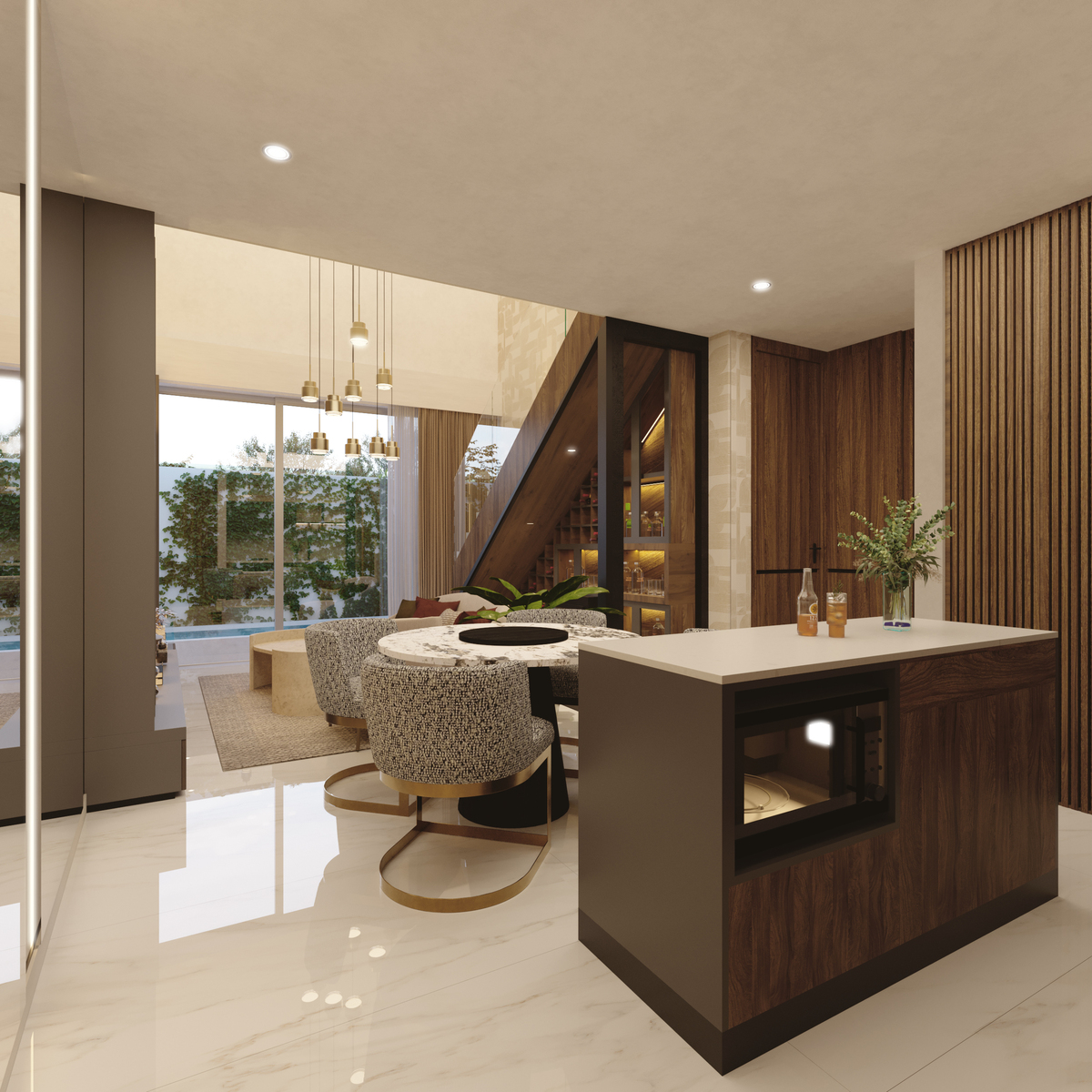 2 de 18: Sala, Comedor y Cocina