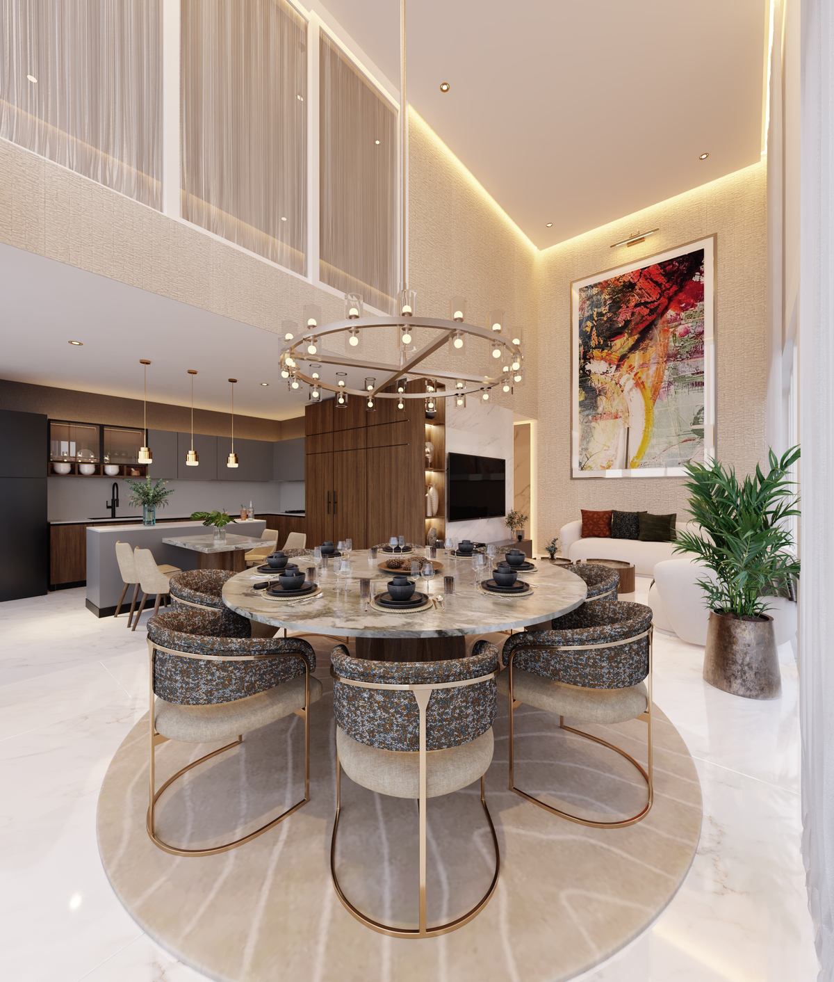 1 de 16: Sala, Comedor y Cocina
