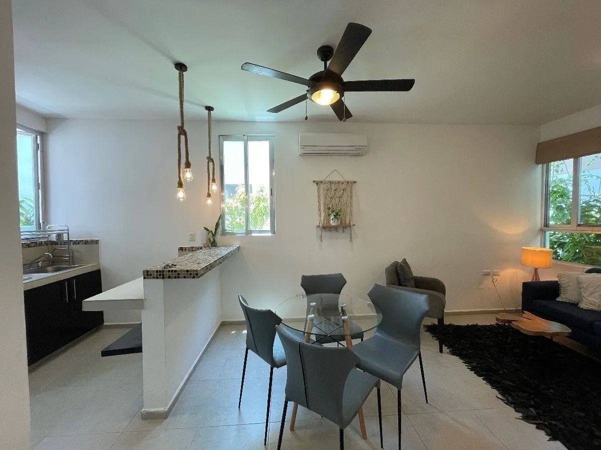 DEPARTAMENTO  AMUEBLADO DE 2 RECAMARAS EN RENTA EN LA COLONIA MAYA