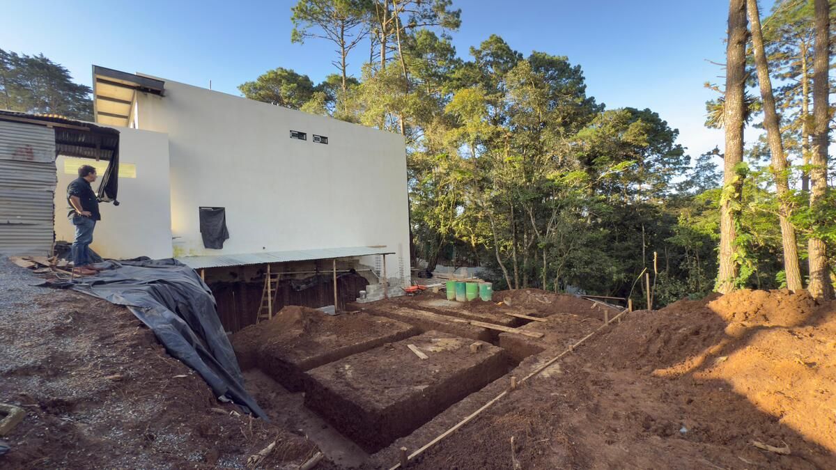 16 de 16: Construcción en proceso de
Cimentación