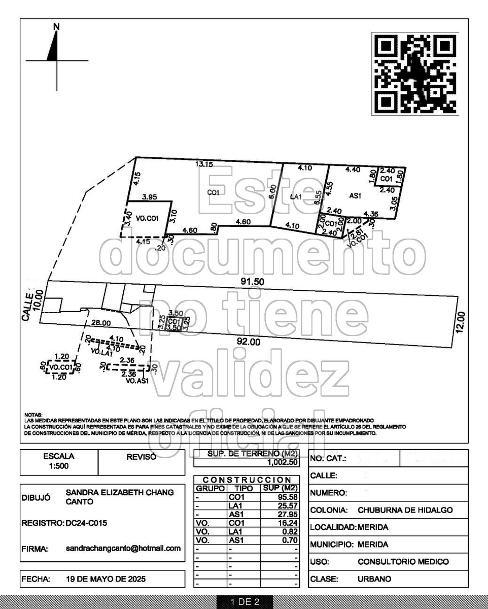 2 of 15: Plano actualizado.