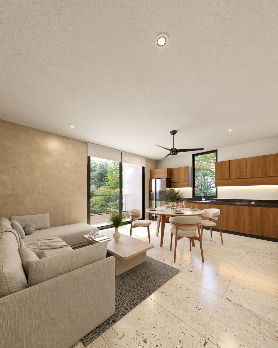 1 de 18: Sala, Comedor y Cocina
