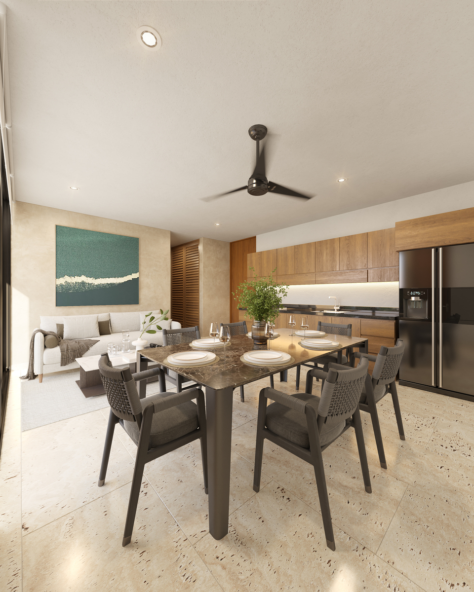 2 of 18: Sala, Comedor y Cocina