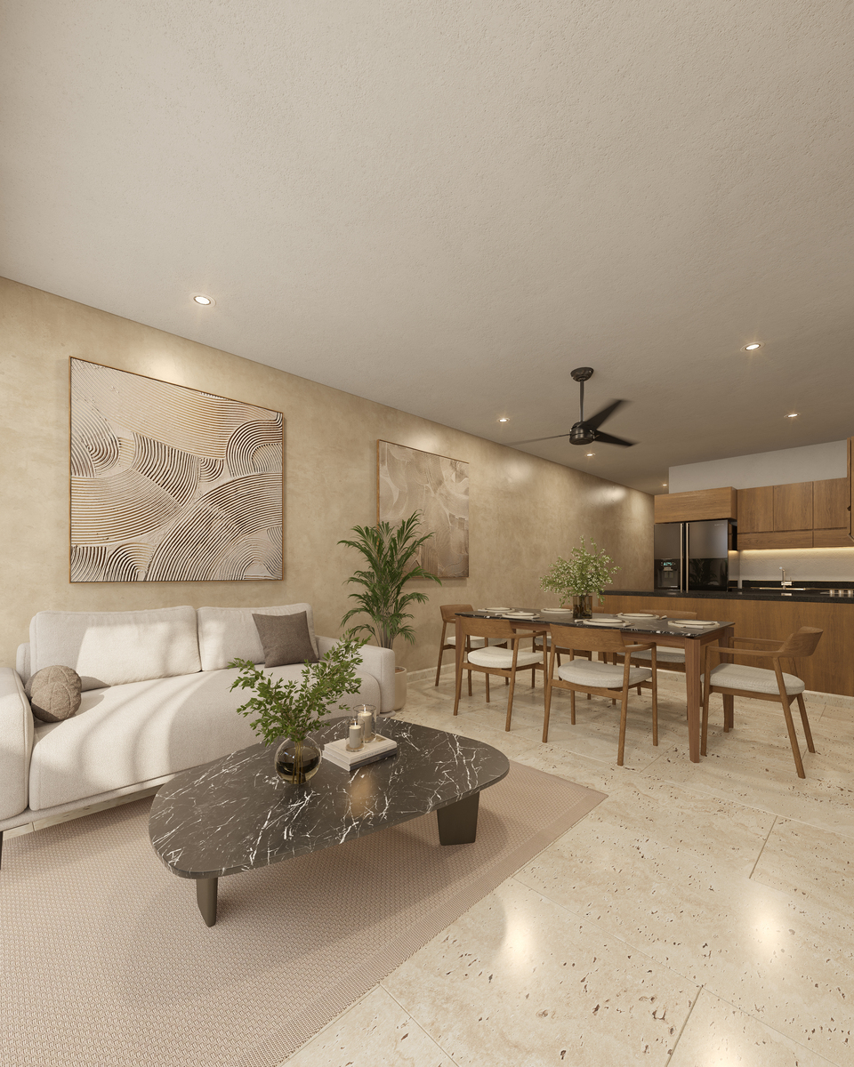 2 de 19: Sala, Comedor y Cocina