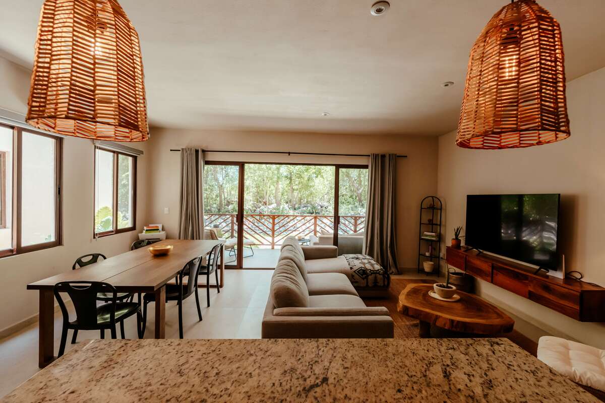 5 of 18: Open-Concept Living & Dining Room