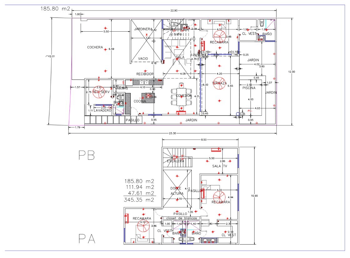 28 of 29: Planos de la casa.