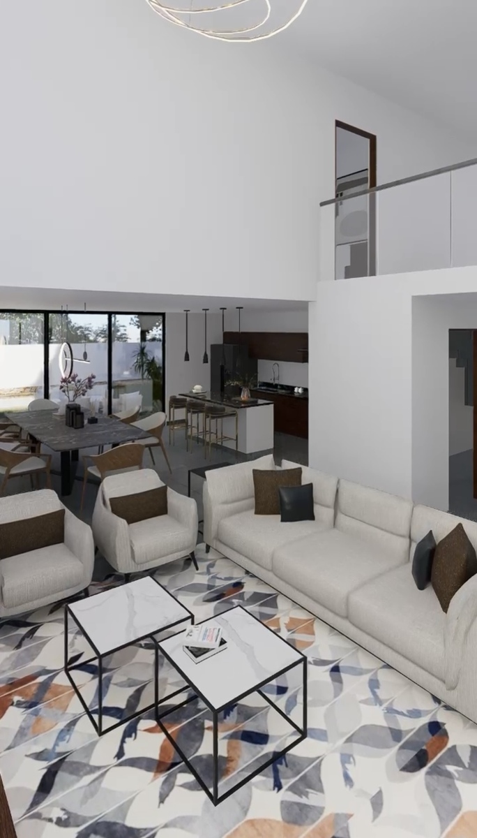 3 de 16: Sala, Comedor y Cocina