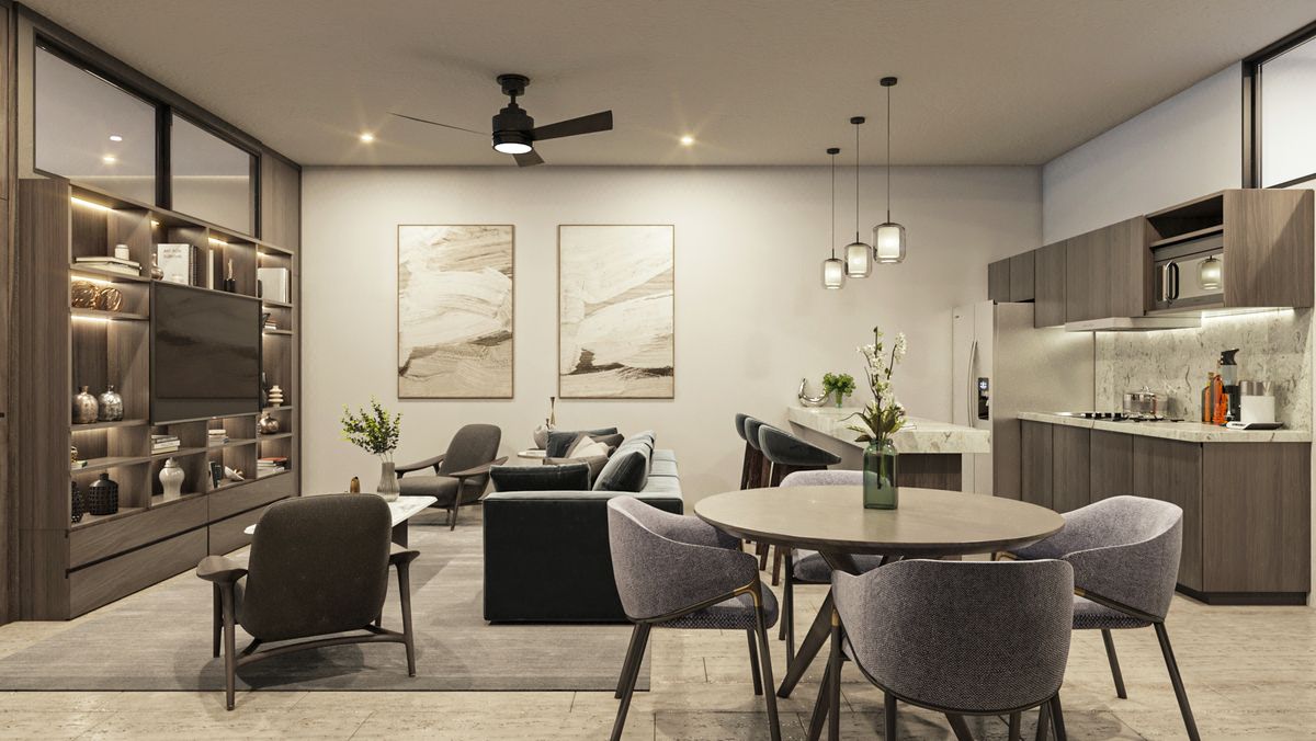 Departamento en Venta de 1 Recámara en San Ramón Norte, Mérida