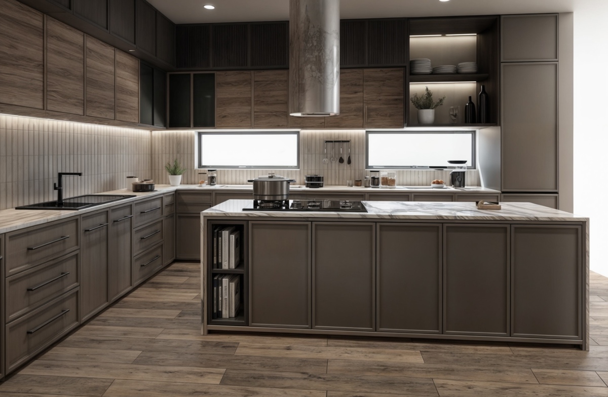 5 of 6: Cocina equipada con isla