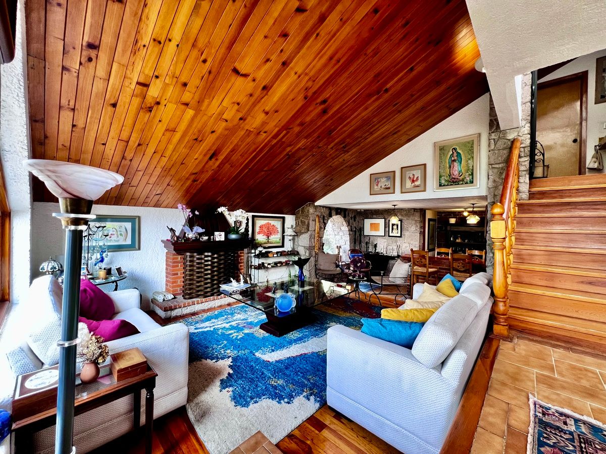 3 de 50: Sala con chimenea