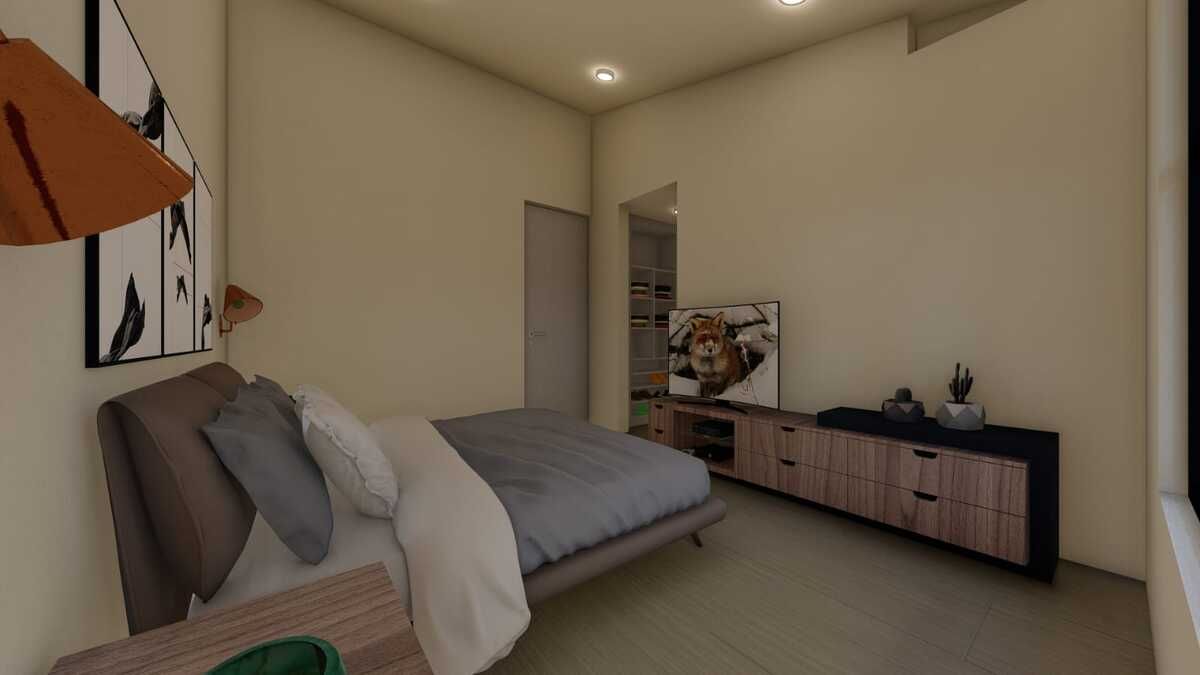 10 de 44: Recámara  principal con vestidor y baño completo .