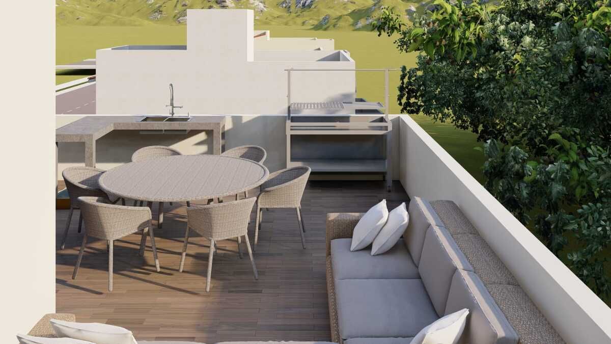 16 de 44: Area de asador y comedor.