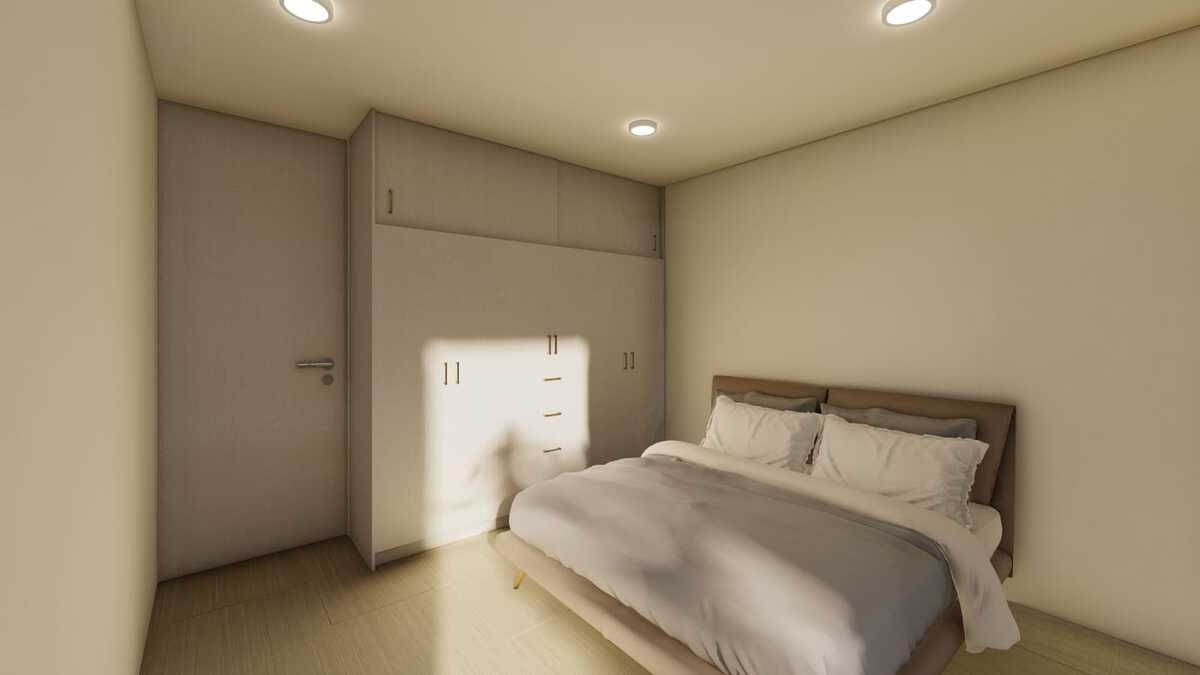 12 de 44: Recámara secundaria 1 con clóset  de piso a techo.