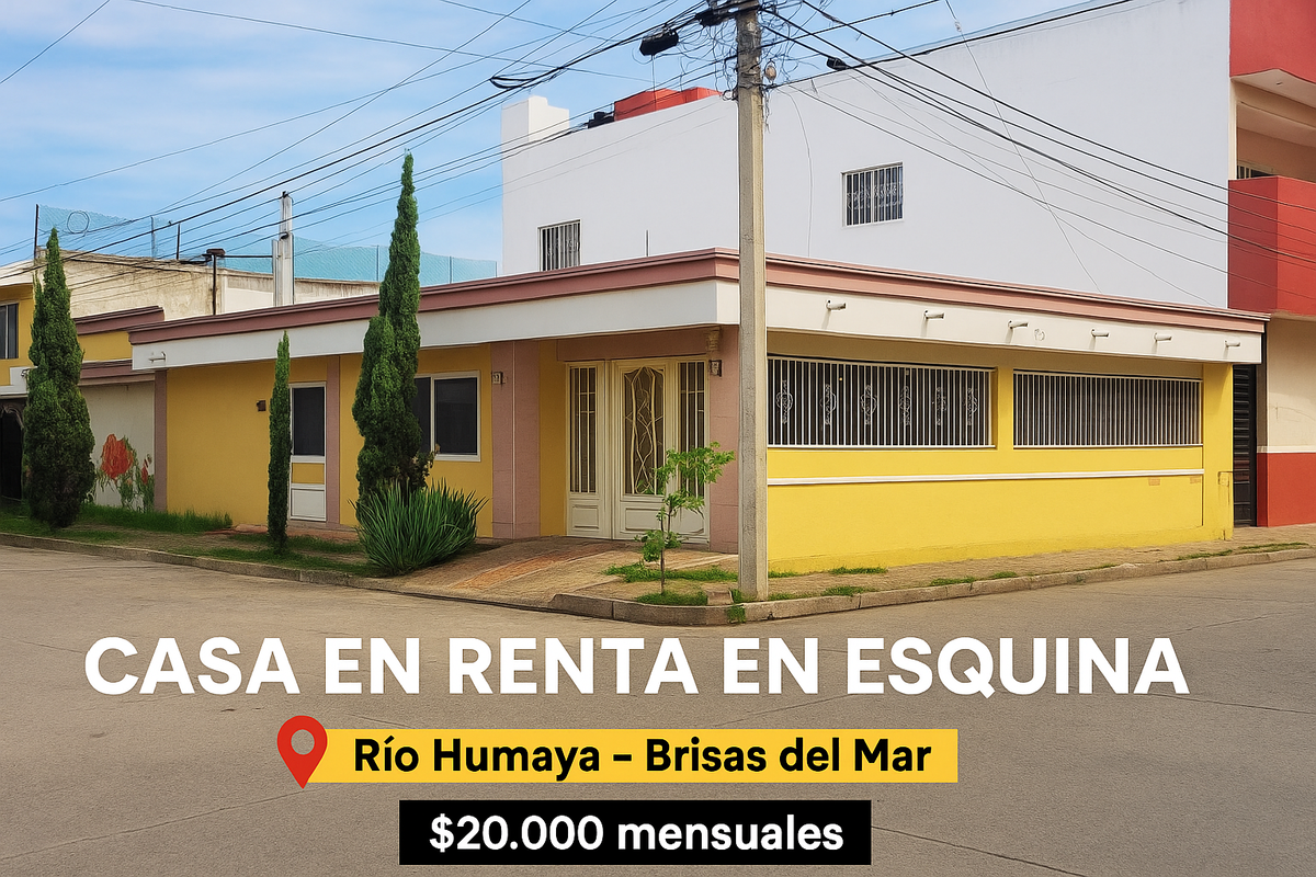 1 of 33: Casa  en renta de una planta en esquina con doble cochera