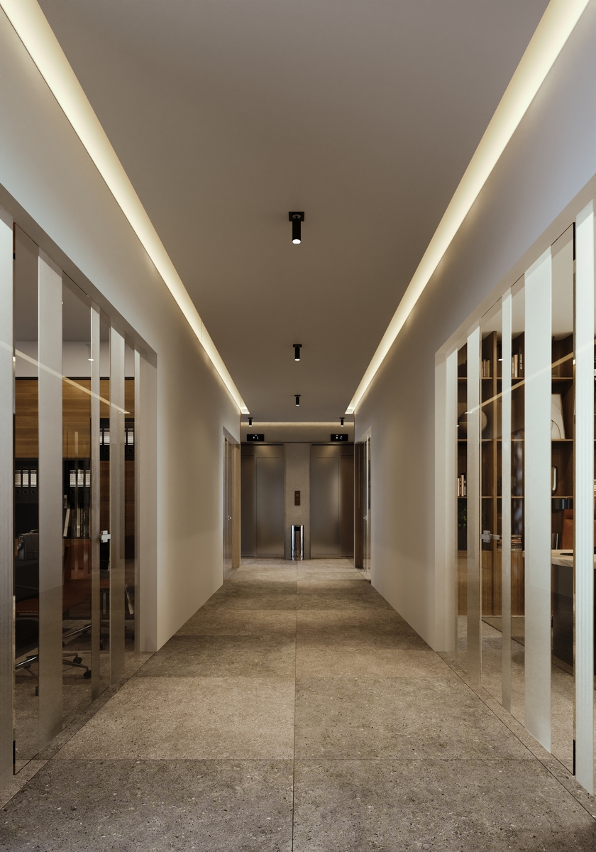 5 de 6: Pasillo Oficinas