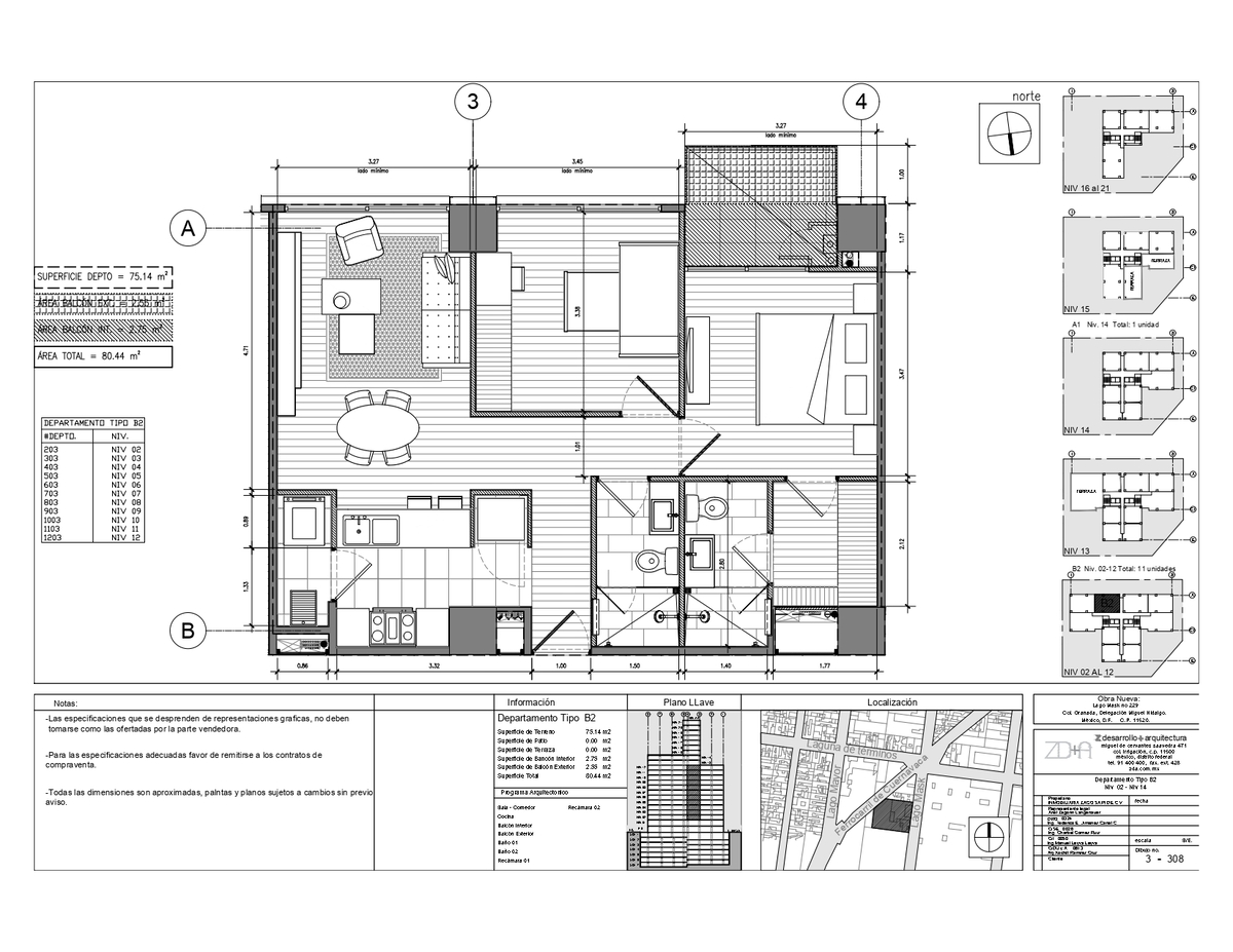 2 de 15: Planta arquitectónica