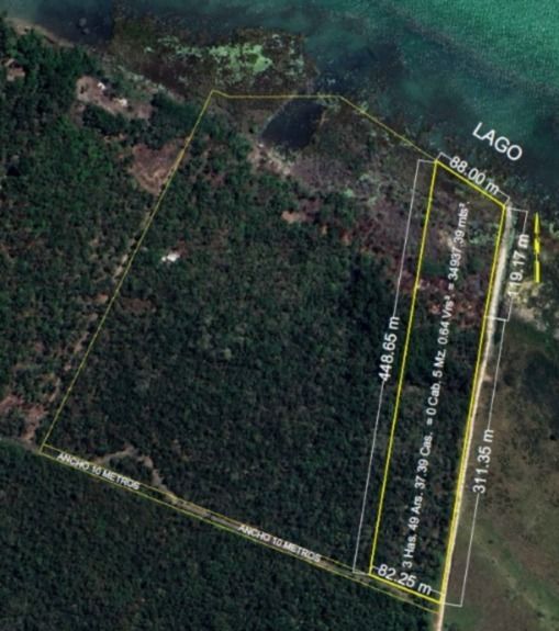 Terreno de 5 Manzanas En Venta con Playa en el Lago Petén Itzá, foto 1 de 1