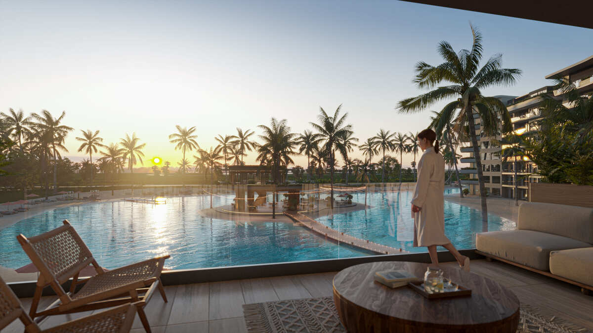 9 de 16: VISTA A LA PISCINA