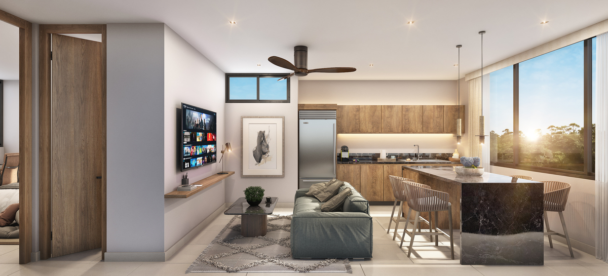 1 de 12: Sala, Cocina
