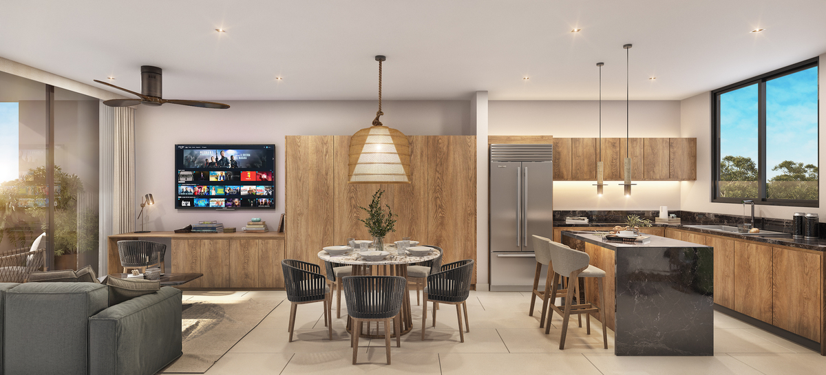 2 de 12: Sala, Cocina y Comedor