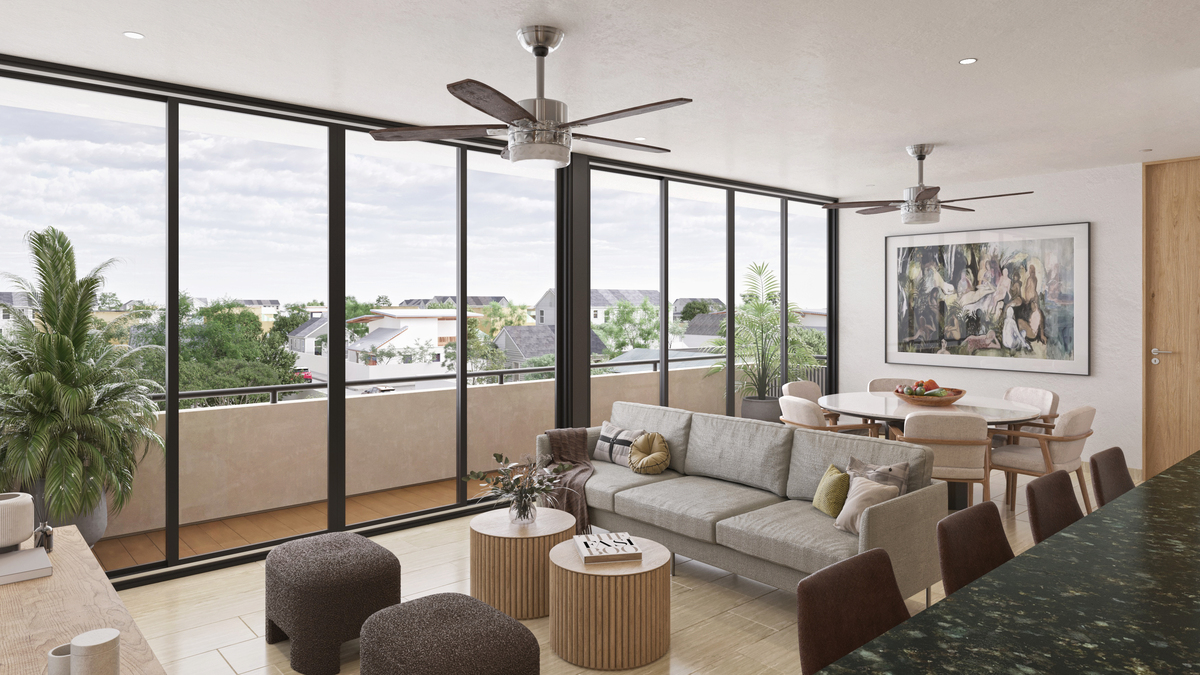 1 de 12: Sala, Comedor y Cocina