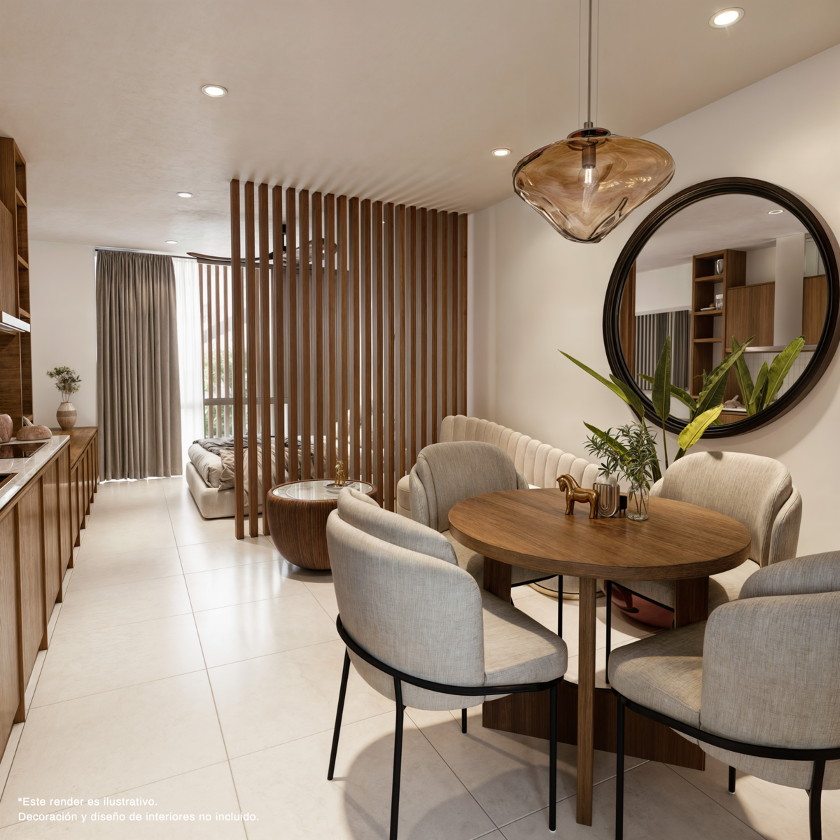 1 of 7: Sala, Comedor Recámara
