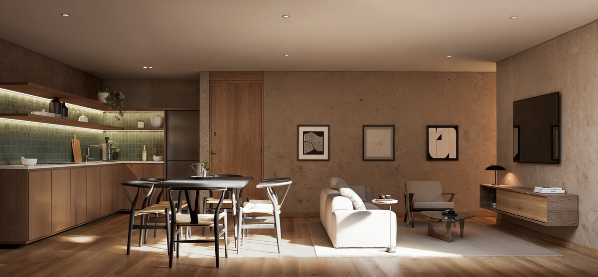1 de 6: Estancia y cocina