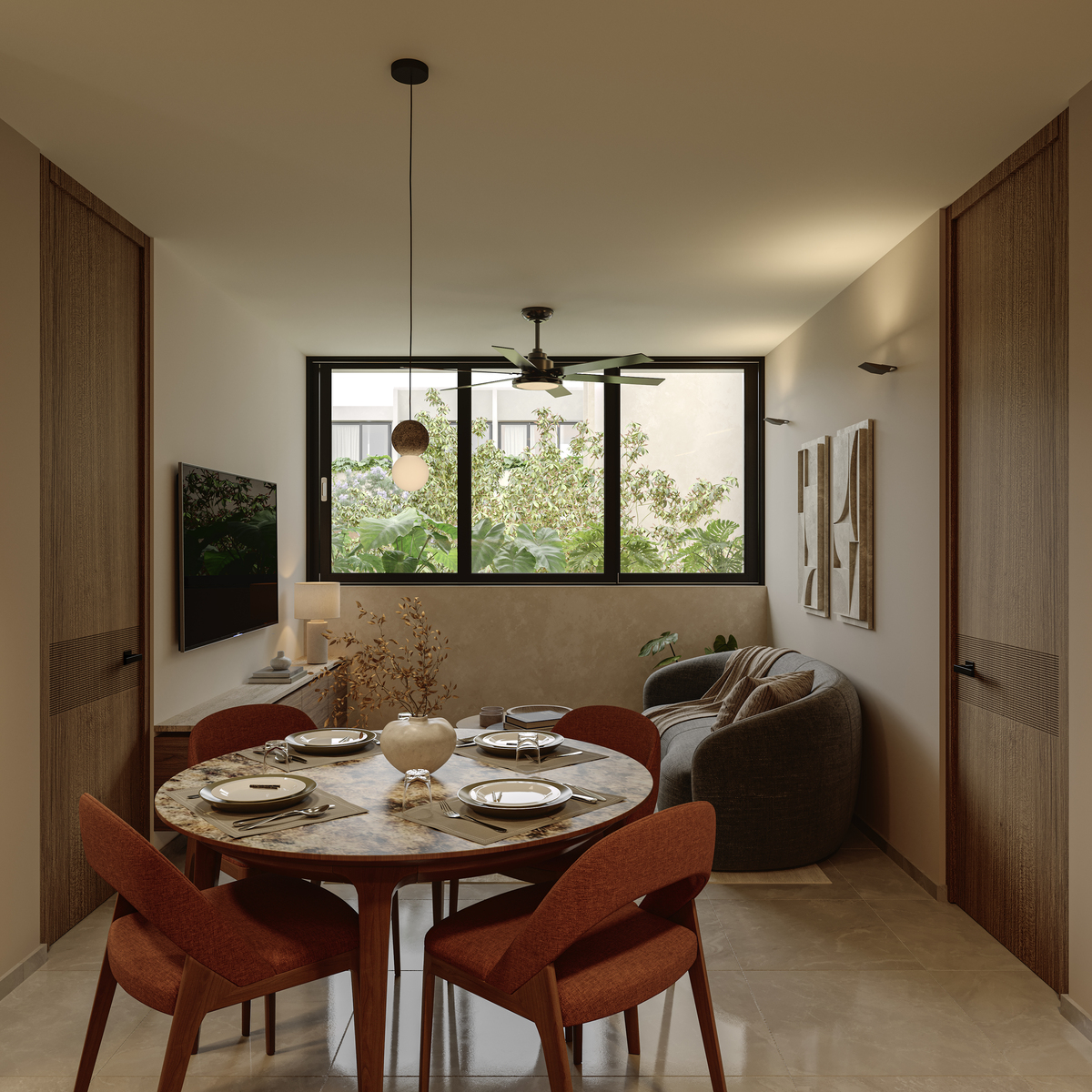 2 de 11: Sala y Comedor