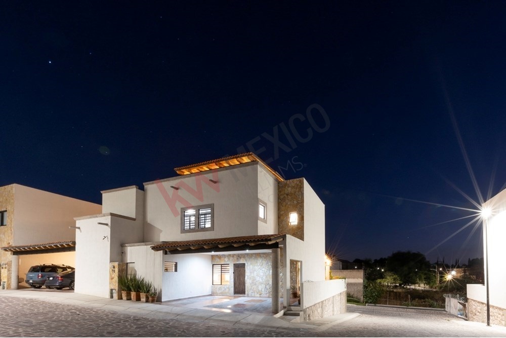 1 of 22: San Miguel Allende Condesa house night luxury view.