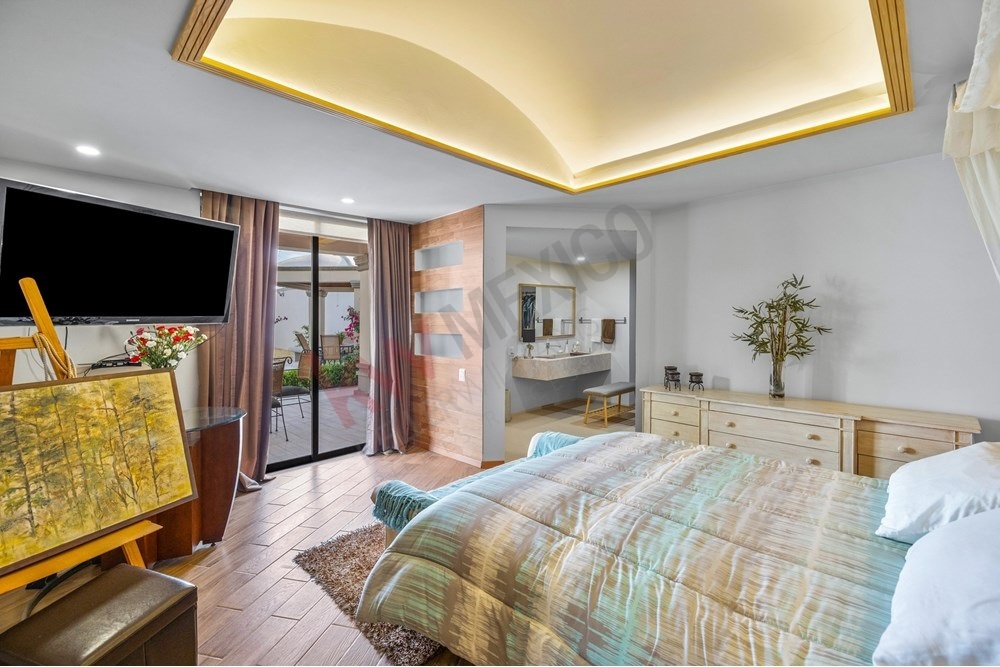 8 of 19: Bright Bedroom, Sliding Glass Door, Private Tree ViewBalcony