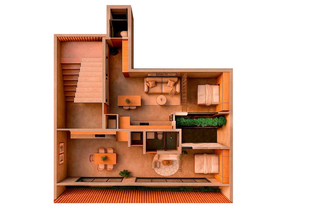 2 de 6: Nivel 1: Solo 2 departamentos
