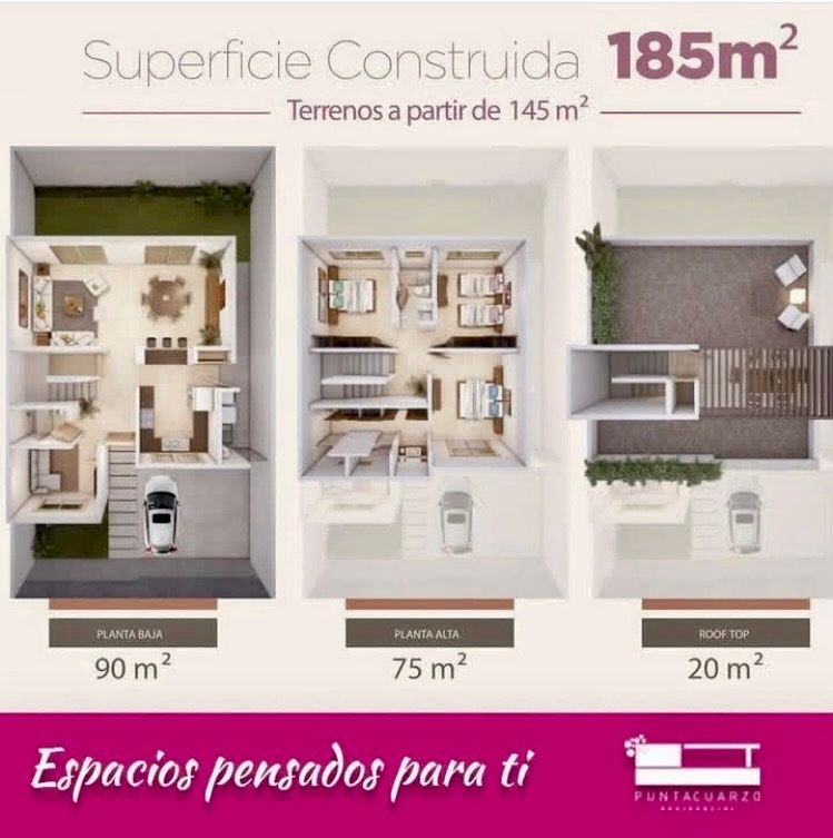 32 de 32: Croquis 185m2 de construcción