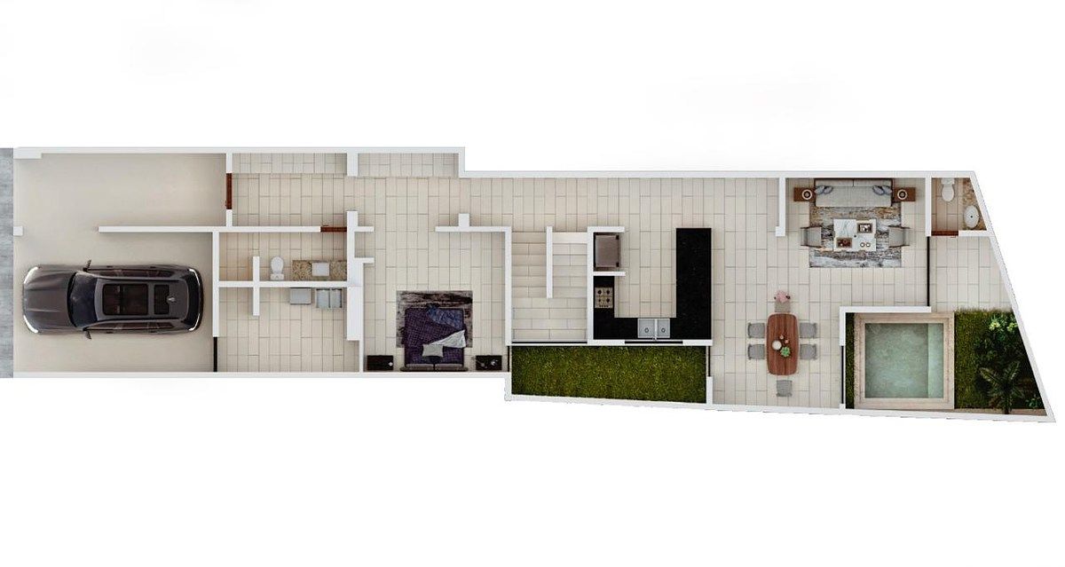 9 de 10: Distribución planta baja