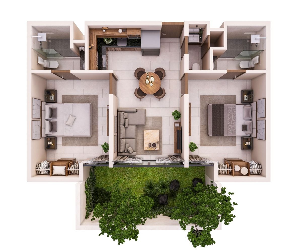 12 de 16: Tipología 2 Recámaras