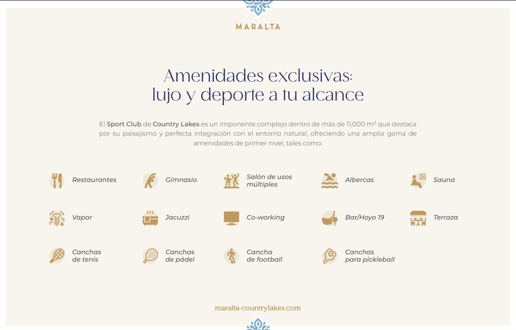 8 de 9: Amenidades country lakes