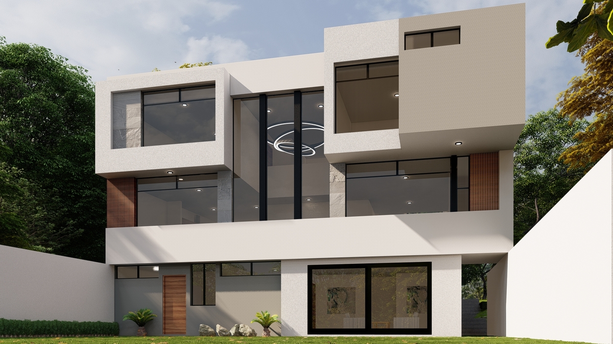 3 of 3: Fachada trasera