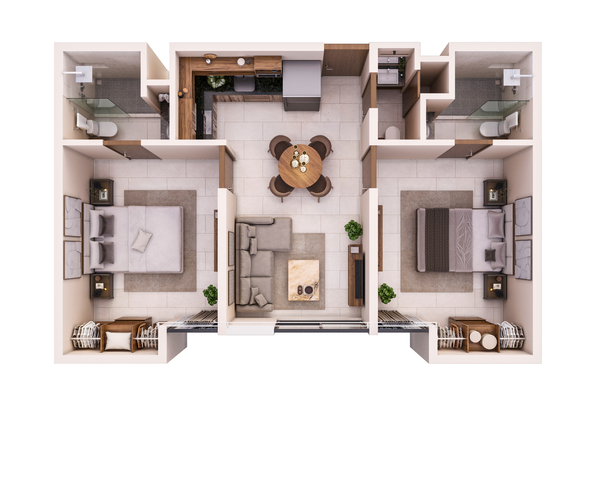 10 de 15: Tipología B 2 hab.