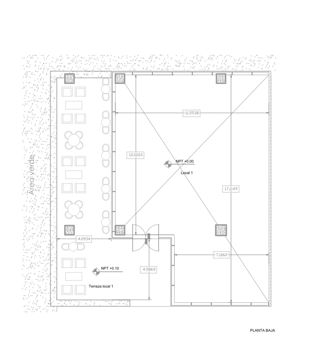 9 of 10: Plano del local uno