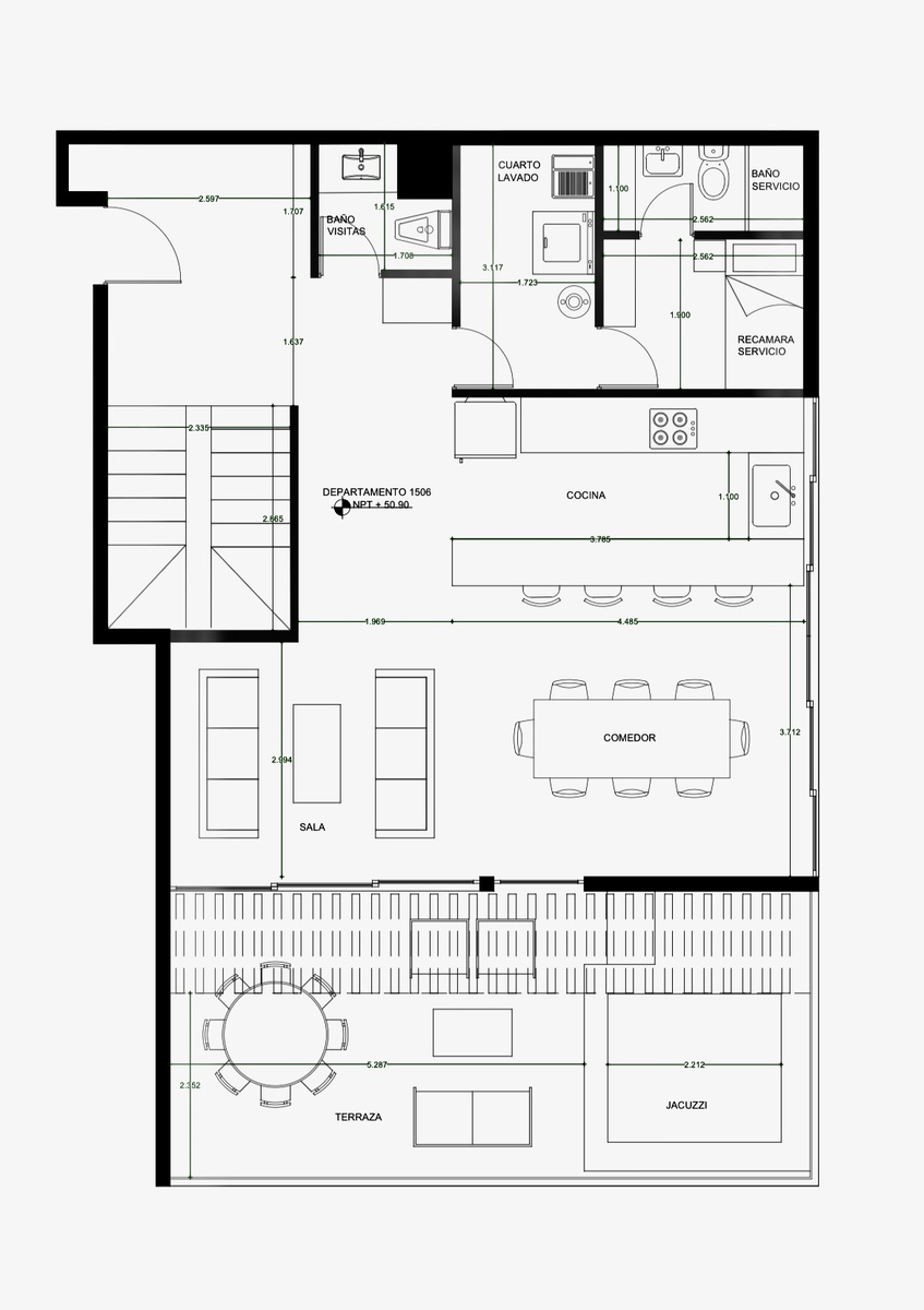 35 de 36: Plano de planta alta