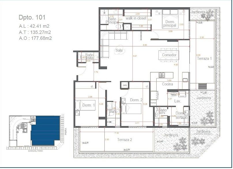 6 de 8: Planos flat 1er piso