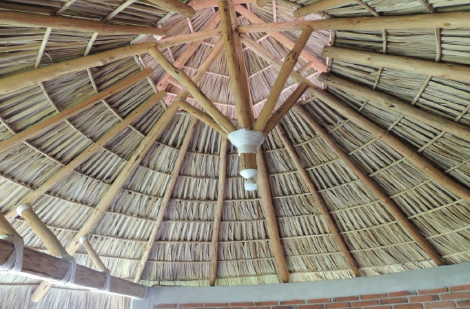 14 de 14: TECHO DE PALMA.