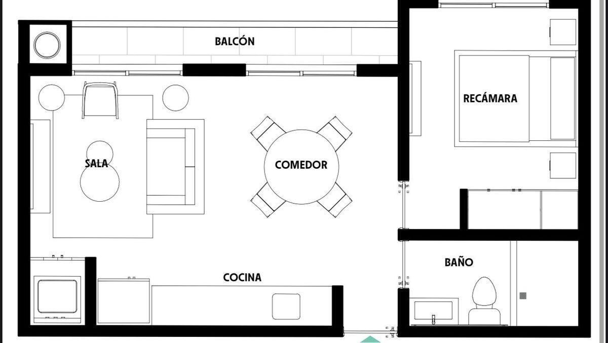 Apartamento em San Rafael, Cuauhtémoc, foto 2 de 18