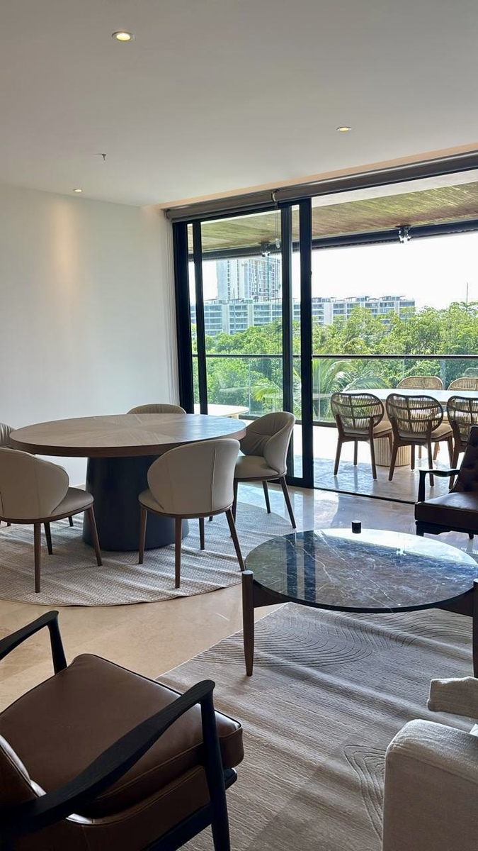 2 de 29: Deparatmento amueblado nuevo en renta  Aantal Puerto Cancun