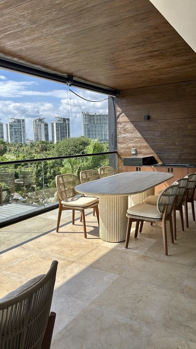 1 de 29: Deparatmento amueblado nuevo en renta  Aantal Puerto Cancun