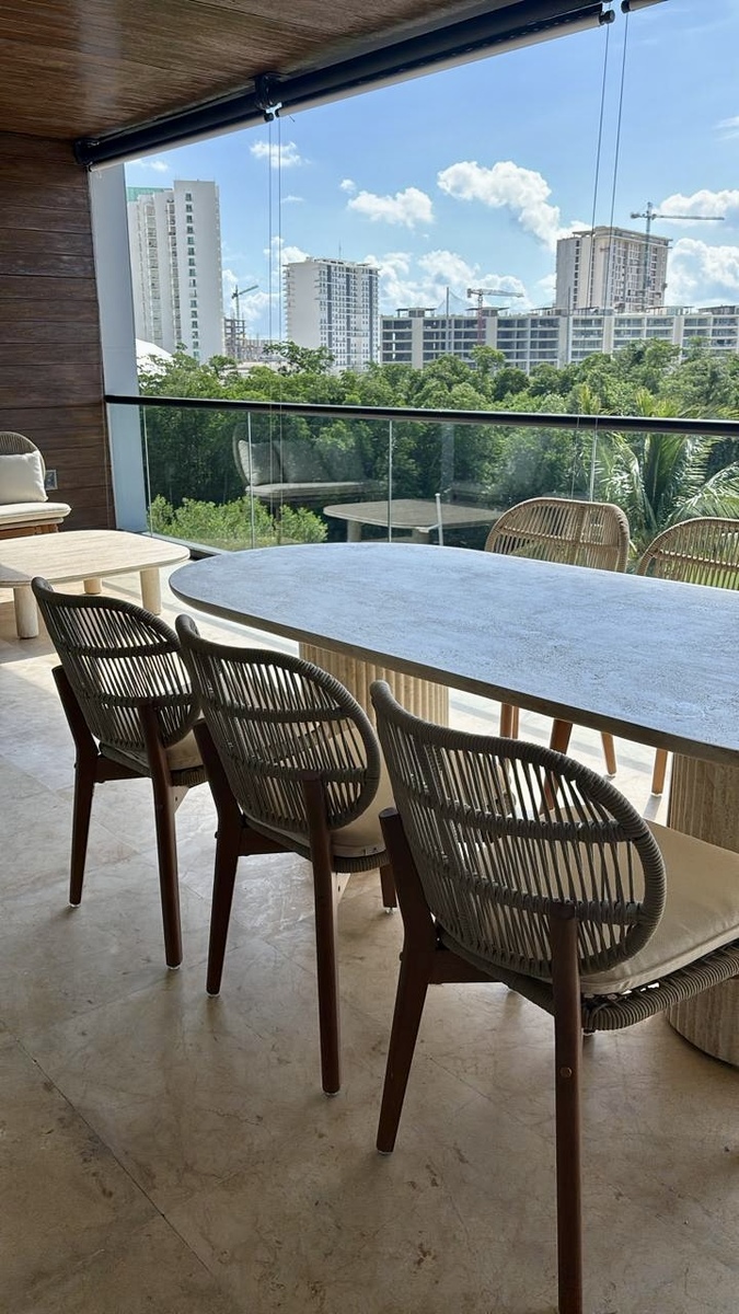 15 de 29: Deparatmento amueblado nuevo en renta  Aantal Puerto Cancun