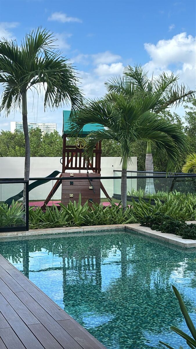 27 de 29: Deparatmento amueblado nuevo en renta  Aantal Puerto Cancun