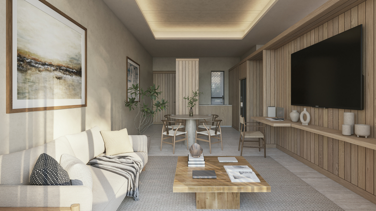 2 of 15: Sala, Comedor y Cocina