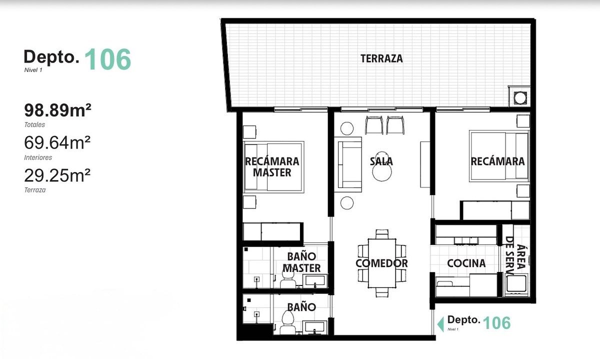 Apartamento em San Rafael, Cuauhtémoc, foto 8 de 8