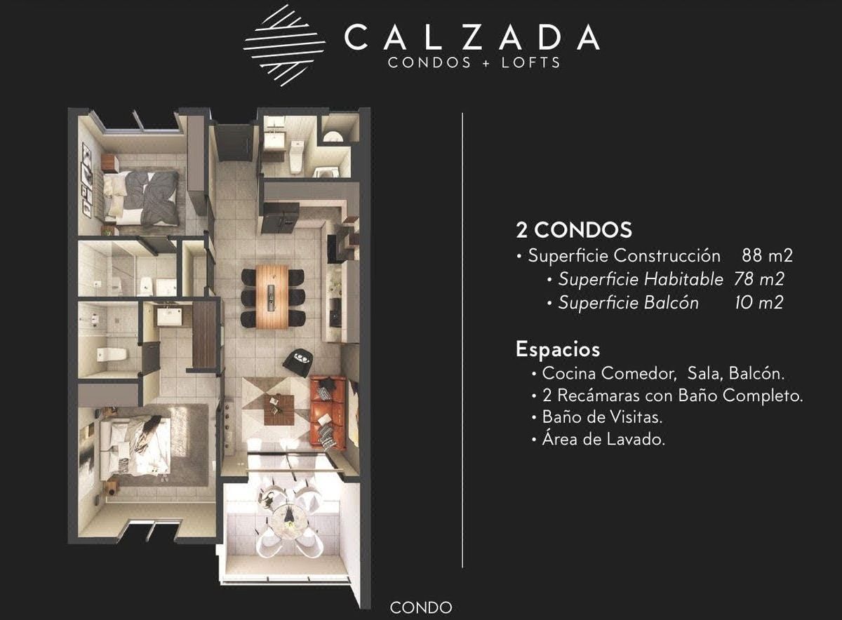 Calzada modelo Condo