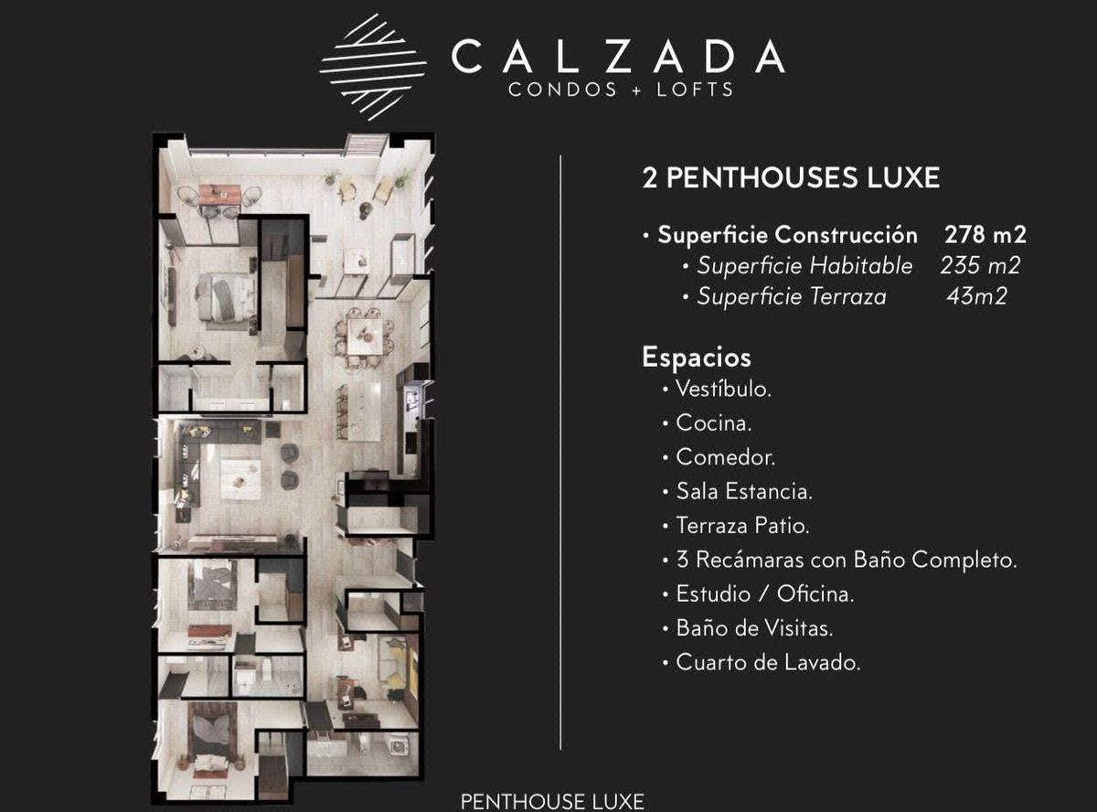Calzada modelo Penthouse Luxe